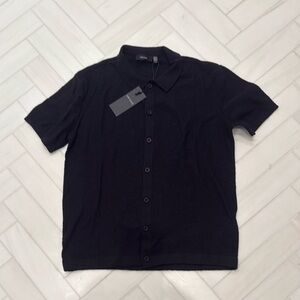 Edge Black Casual Button Down Shirt